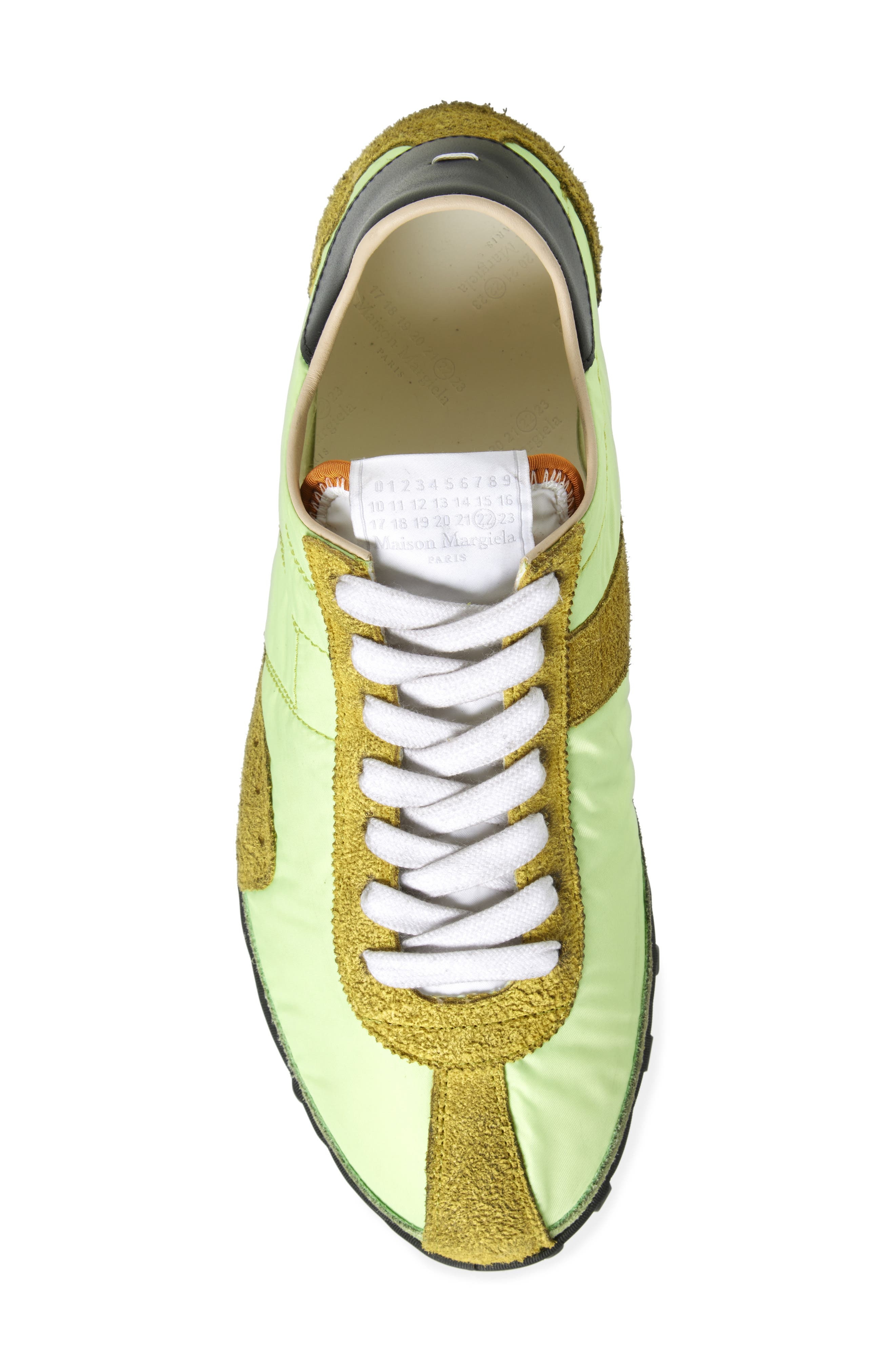 Maison Margiela Sprinters Sneaker in Butterfly Green/Black/Green at Nordstrom - 5