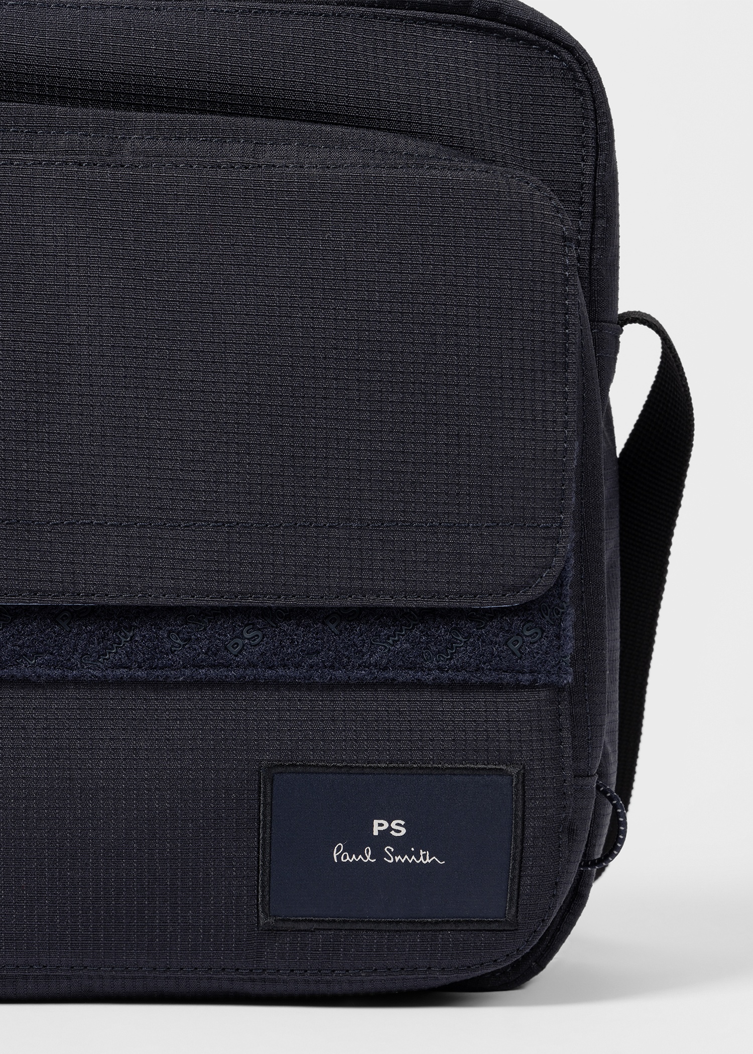 Dark Navy Recycled Polyester Ripstop Cross-Body Bag - 2