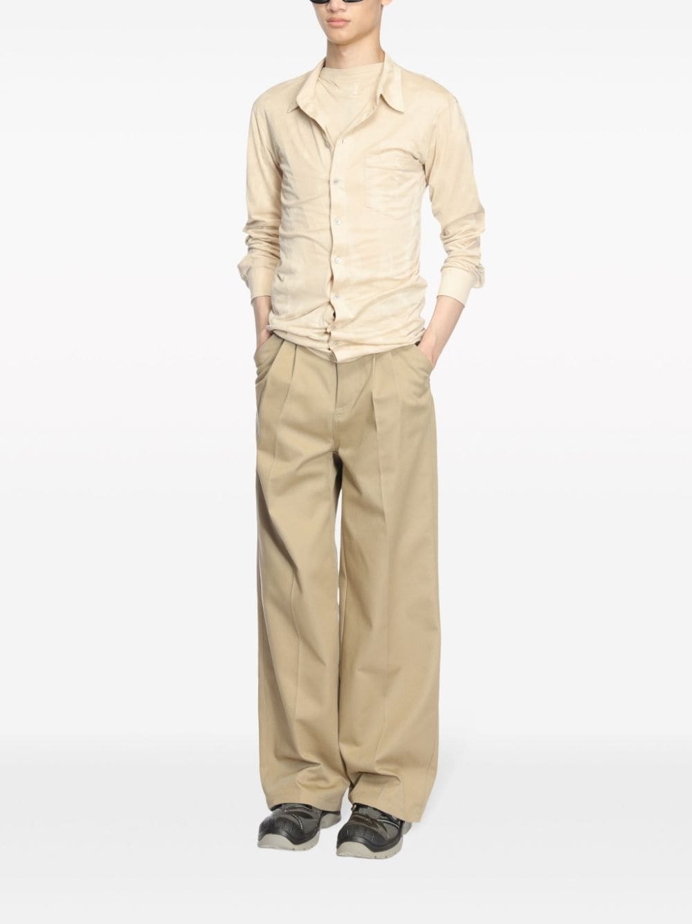 asymmetric cotton shirt - 5