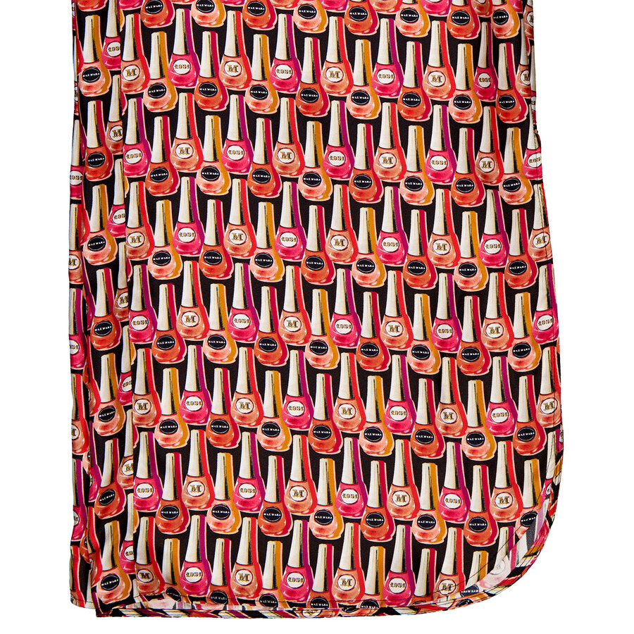 Max Mara Ladies Salmon Quark Nail Polish Prints Pants - 7