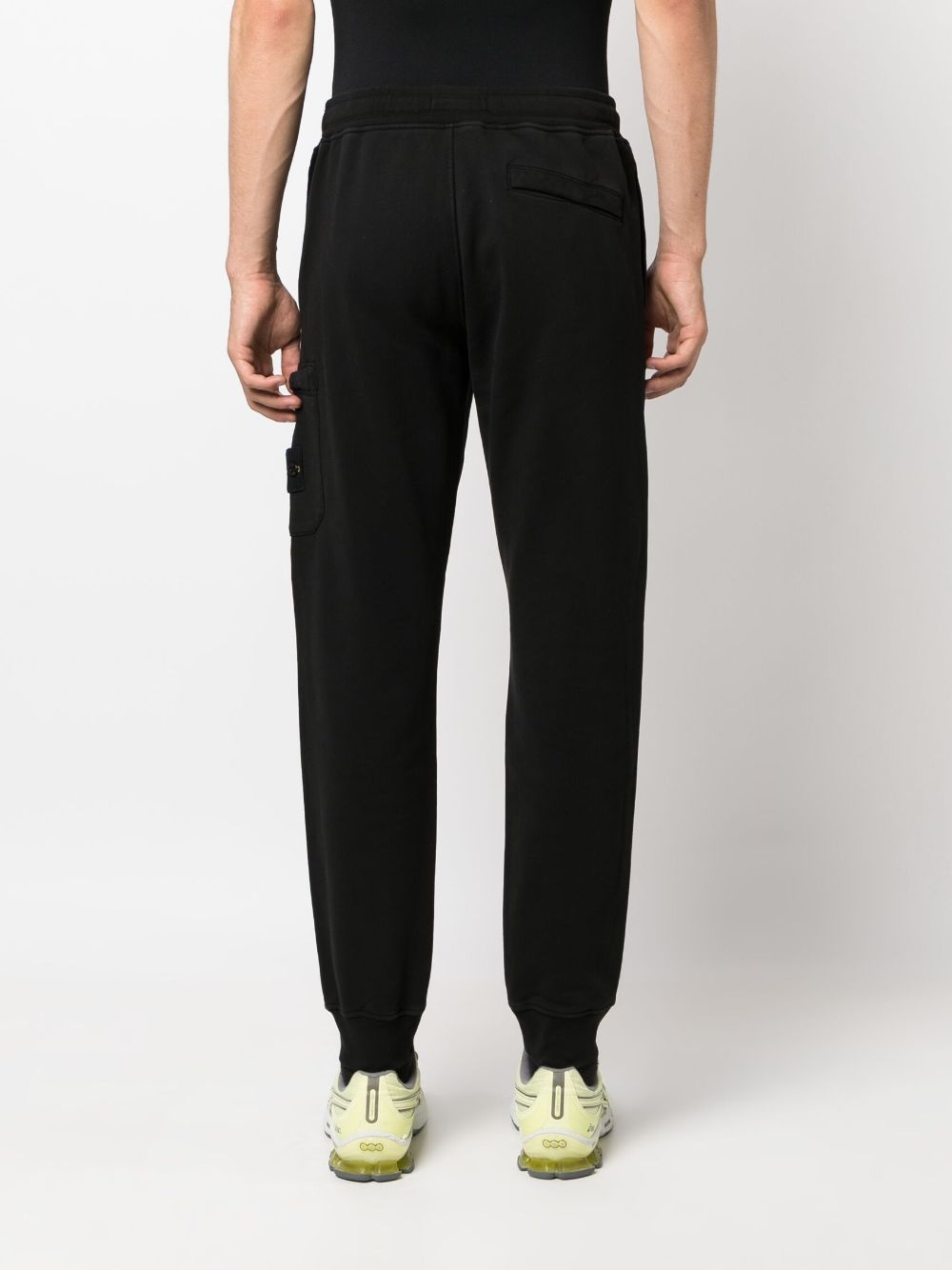 logo-embroidered cotton track pants - 4