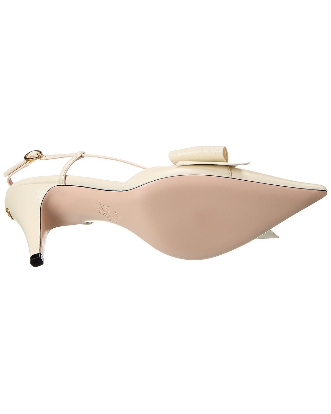 Valentino Bowow 85 Leather Slingback Pump - 4