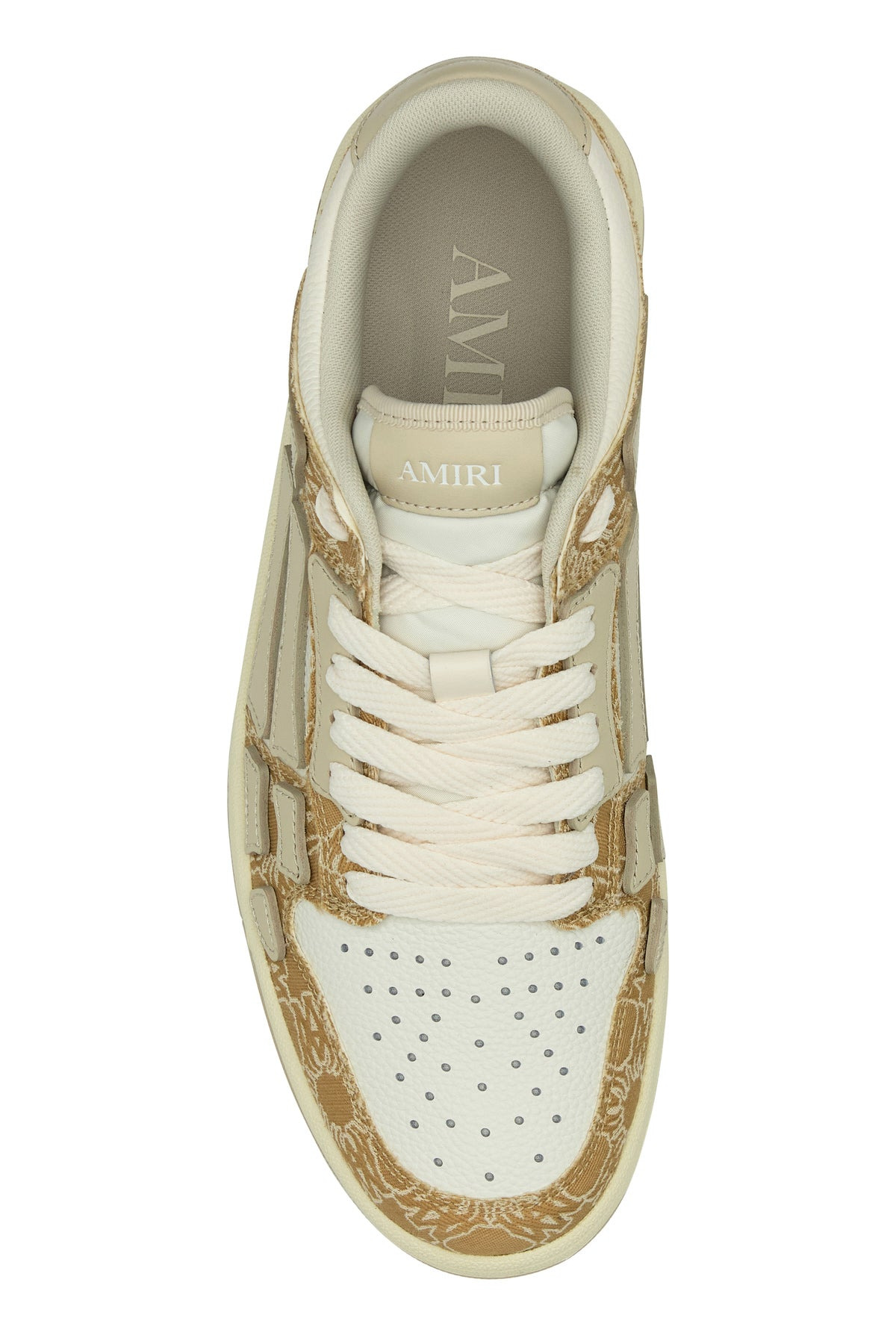 Multicolor leather and fabric Skel sneakers - 4