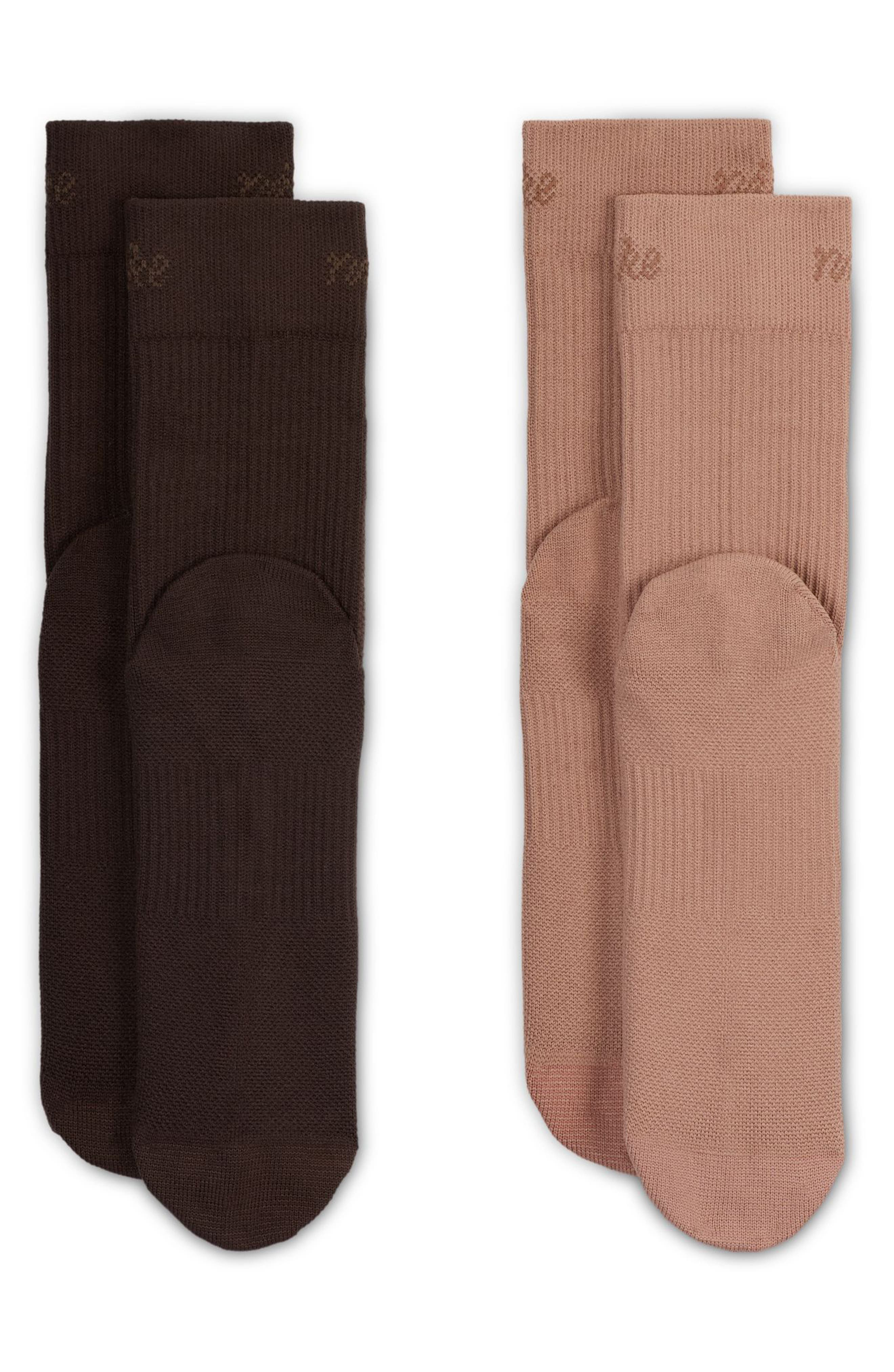 Nike Dri-FIT Everyday Plus 3-Pack Crew Socks in Brown Multi at Nordstrom - 2