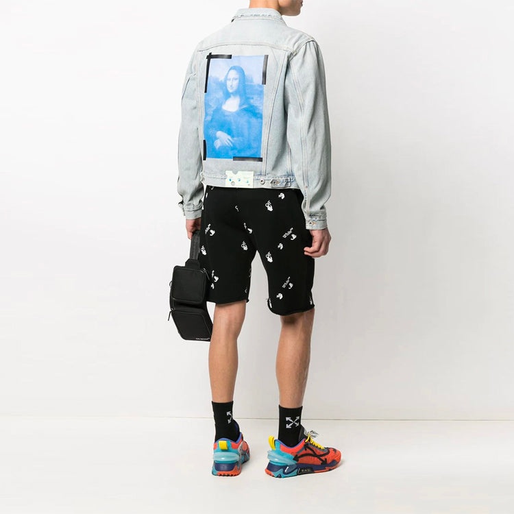 Off-White SS21 Back Printing Denim Jacket Blue OMYE054R21DEN0024010 - 4