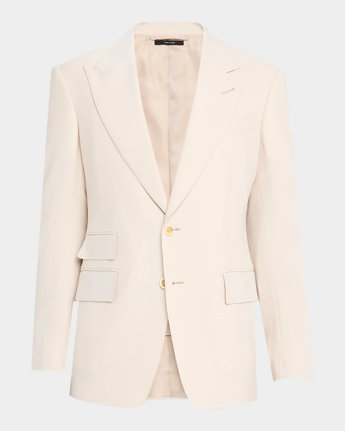 Wool/Cashmere-Blend Single-Breasted Blazer - 1