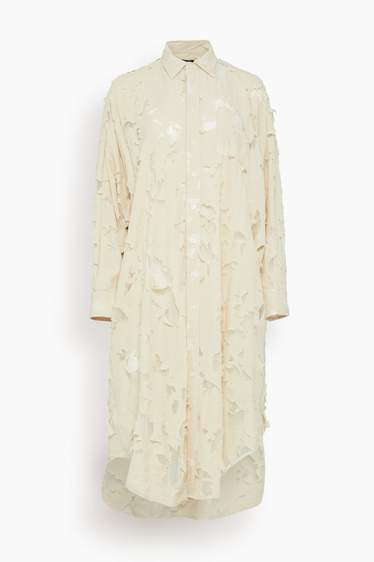 Jumbo Shirtdress in Nude - 1