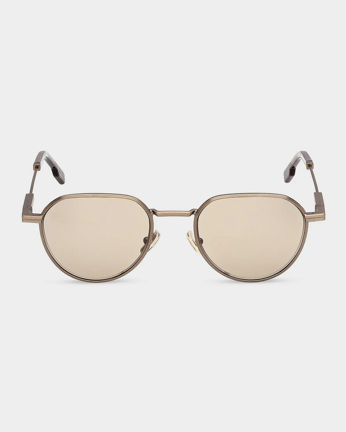 Men's Metal Round Sunglasses - 1