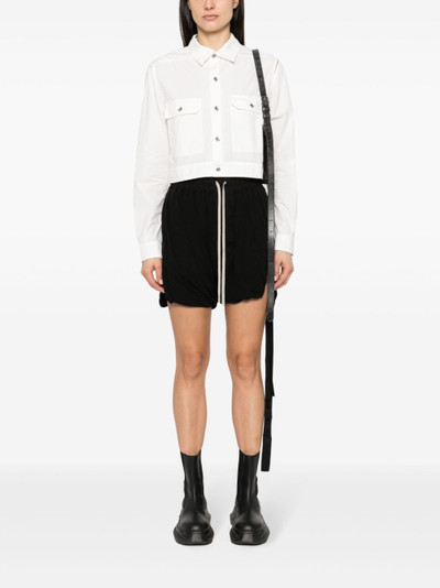 Rick Owens DRKSHDW cut-out cropped shirt outlook