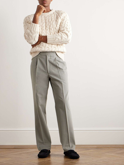 Brioni Slim-Fit Cable-Knit Cotton Sweater outlook