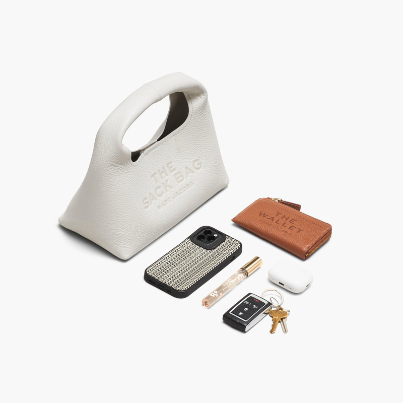 THE METALLIC LEATHER MINI SACK BAG 3