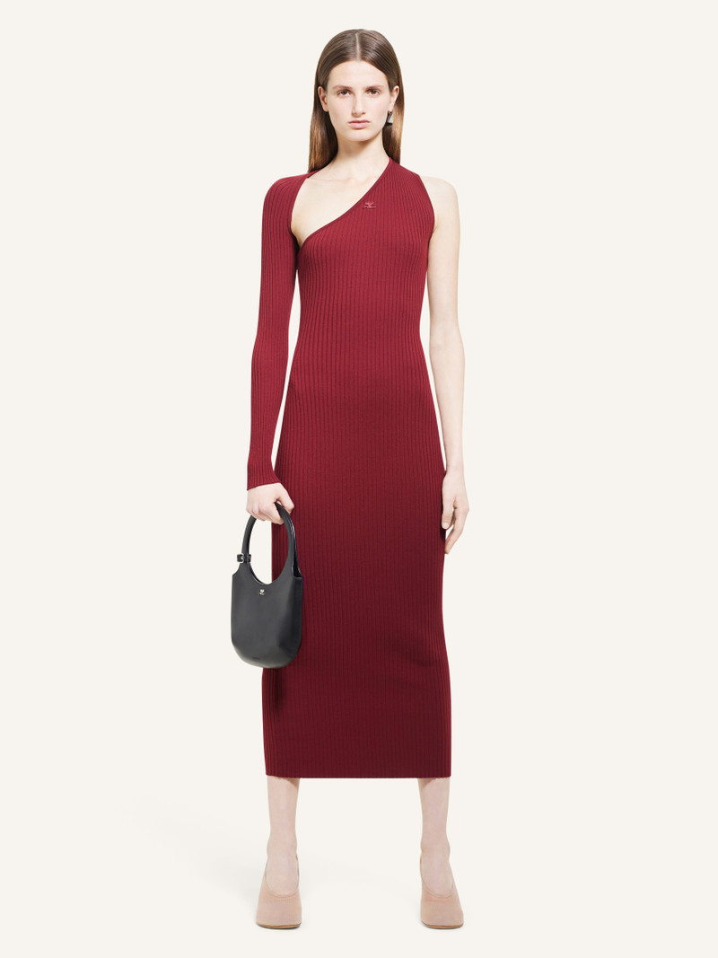 courrèges SLASH RIB KNIT LONG DRESS outlook