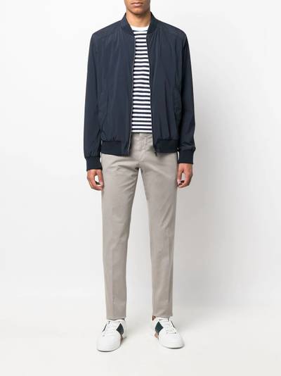 Herno zipped-up fastening bomber jacket outlook