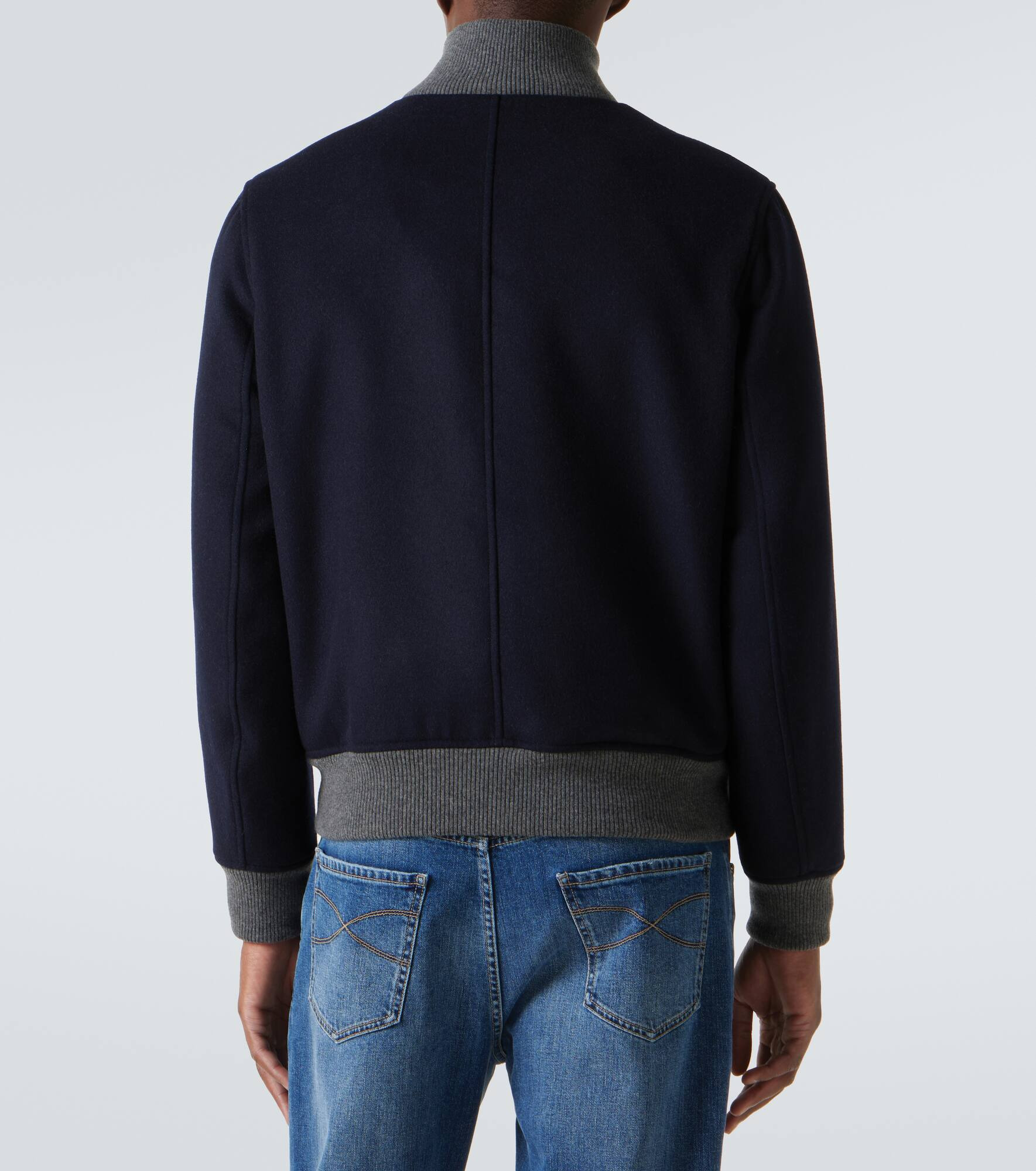 Wool varsity jacket - 4