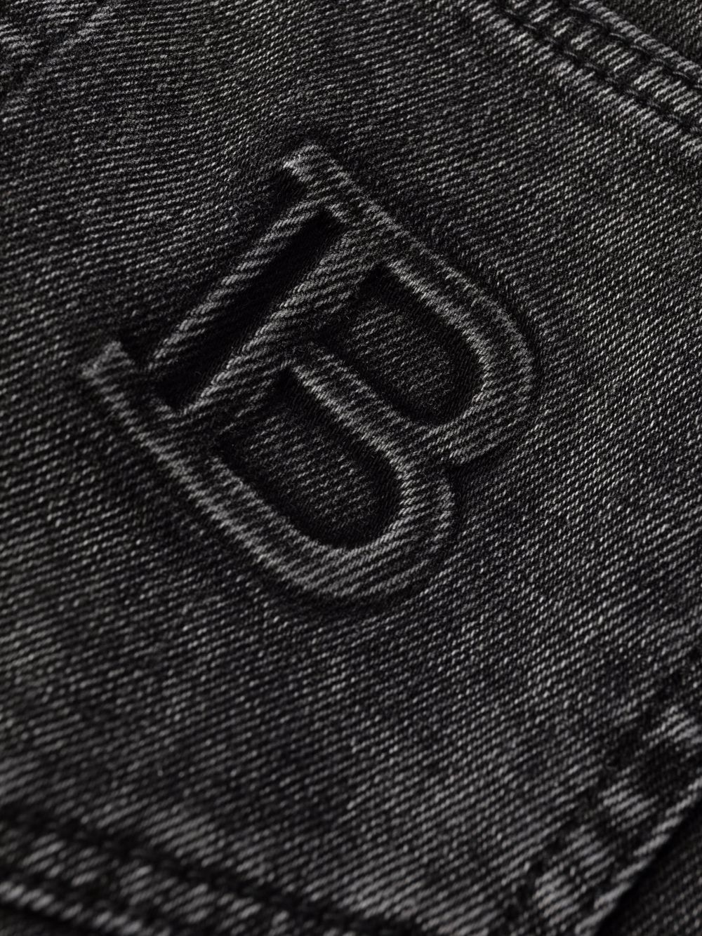 debossed-logo detail jeans - 7