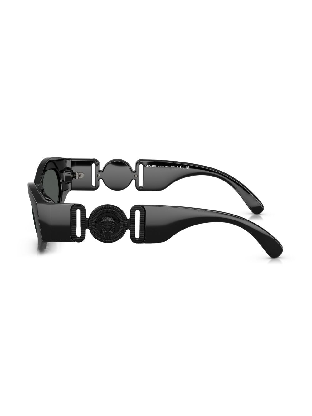engraved-Medusa plaque sunglasses - 3
