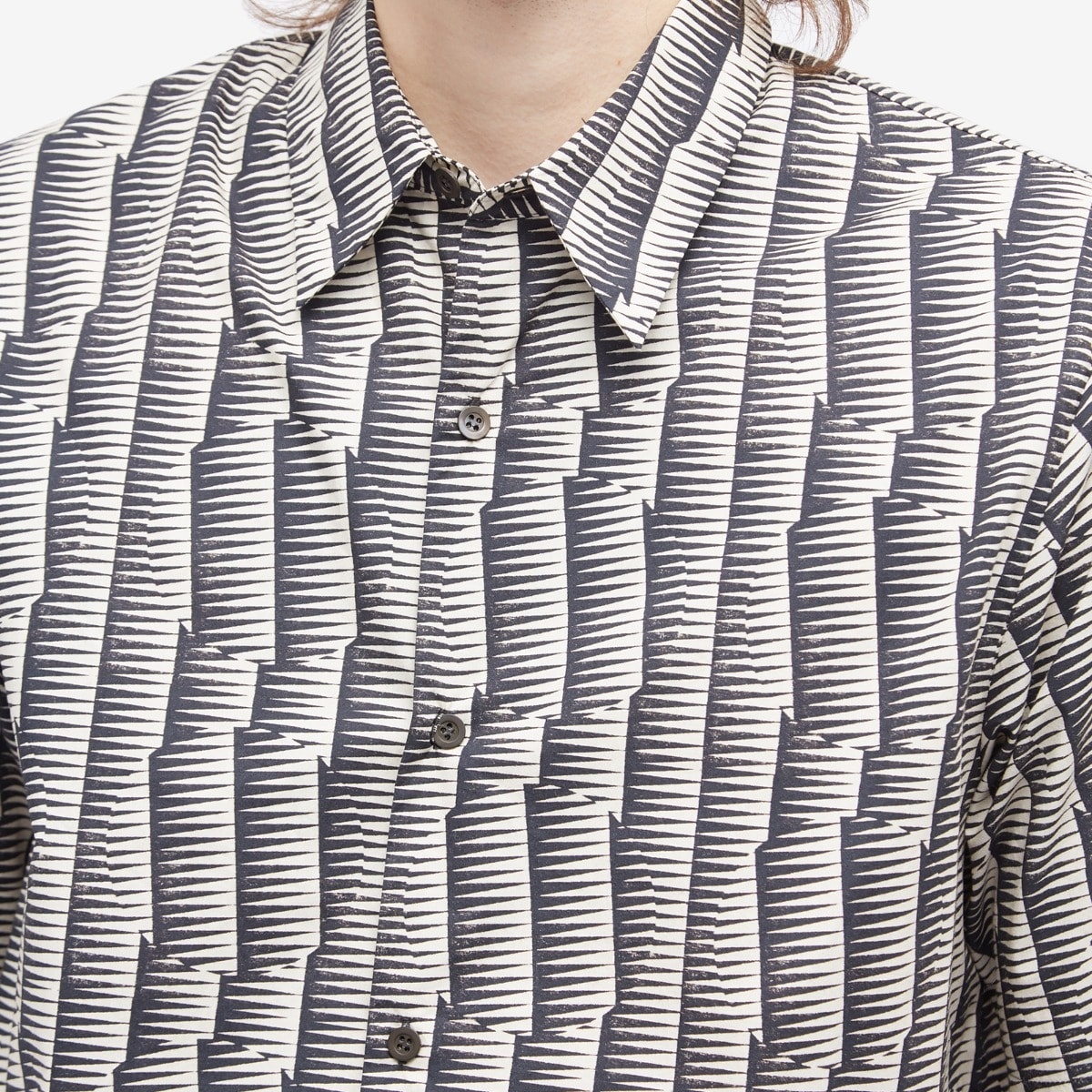 Dries Van Noten Clasen Geometric Print Short Sleeve Shirt - 5