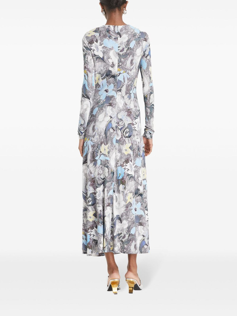 printed jersey midi dress 3