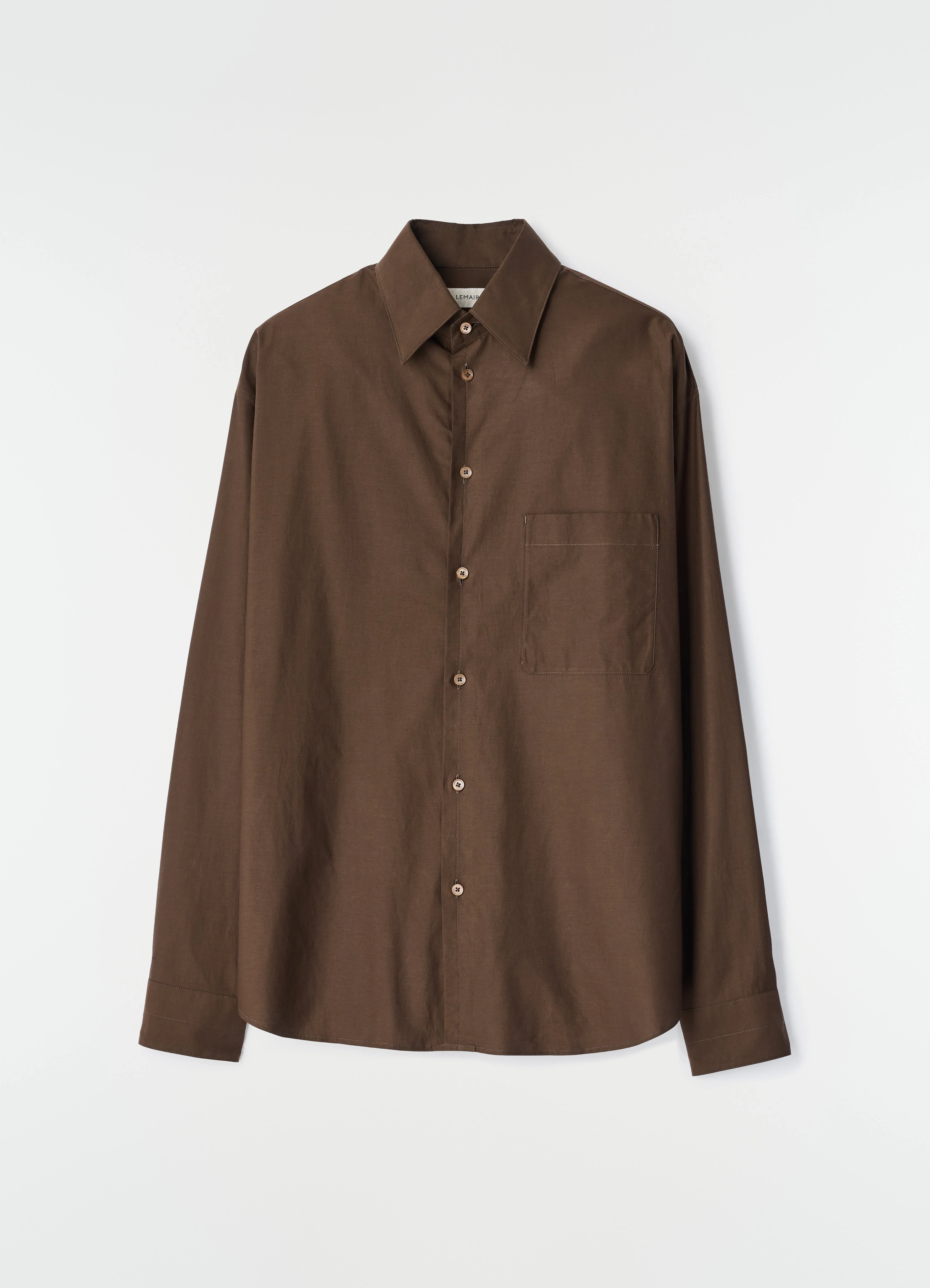 REGULAR SHIRT IN WASHED COTTON SILK - 1