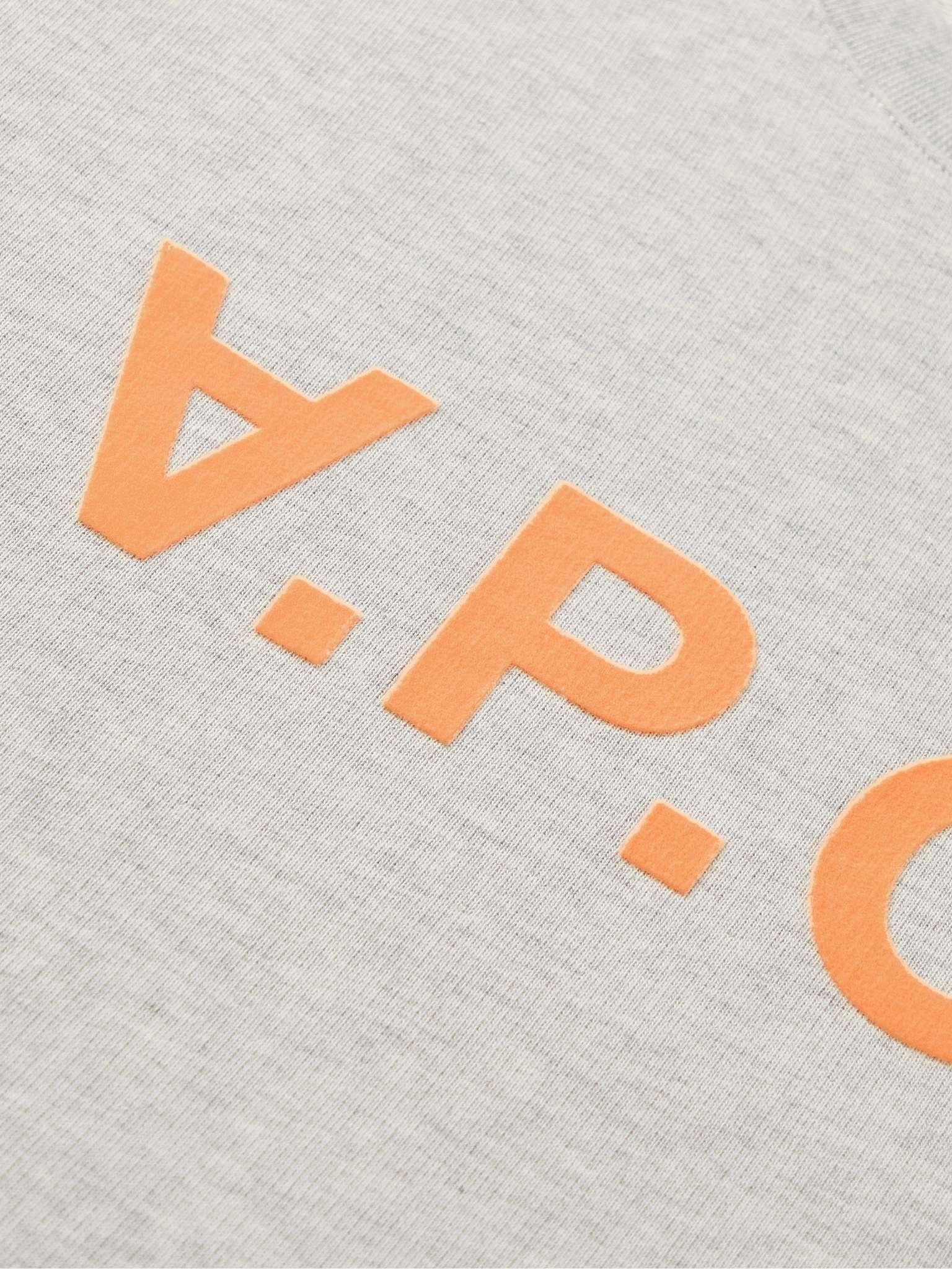 Logo-Flocked Cotton-Jersey Sweatshirt - 3