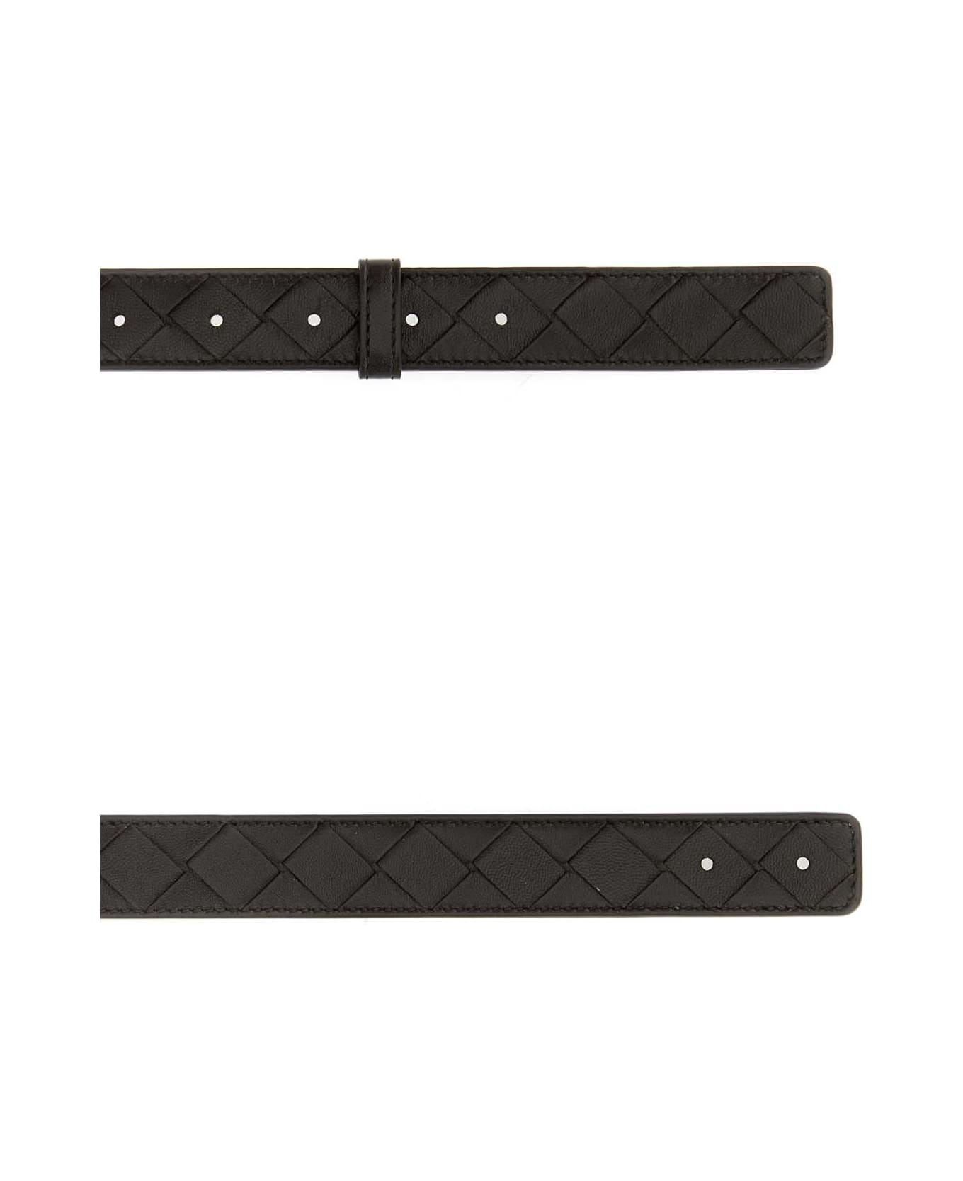 Dark Brown Leather Belt - 2