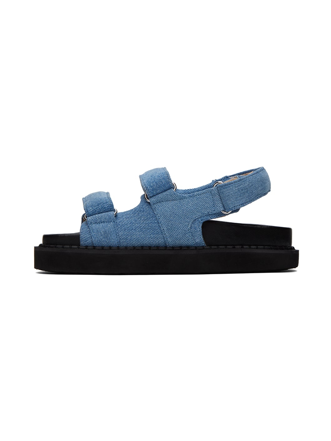 Blue Madee Denim Sandals - 3