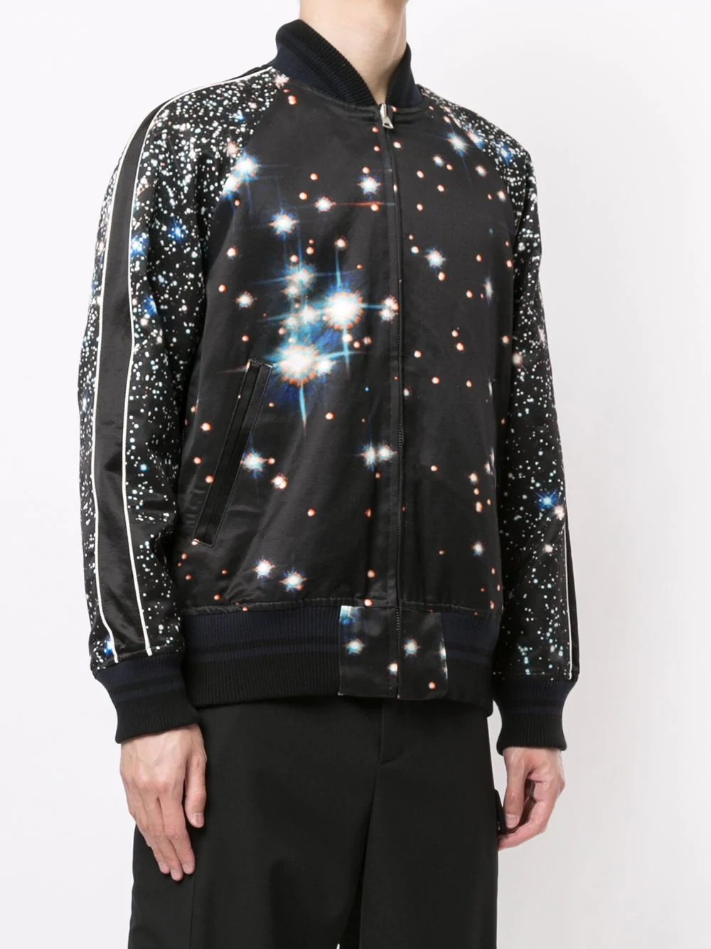 space-print bomber jacket - 3