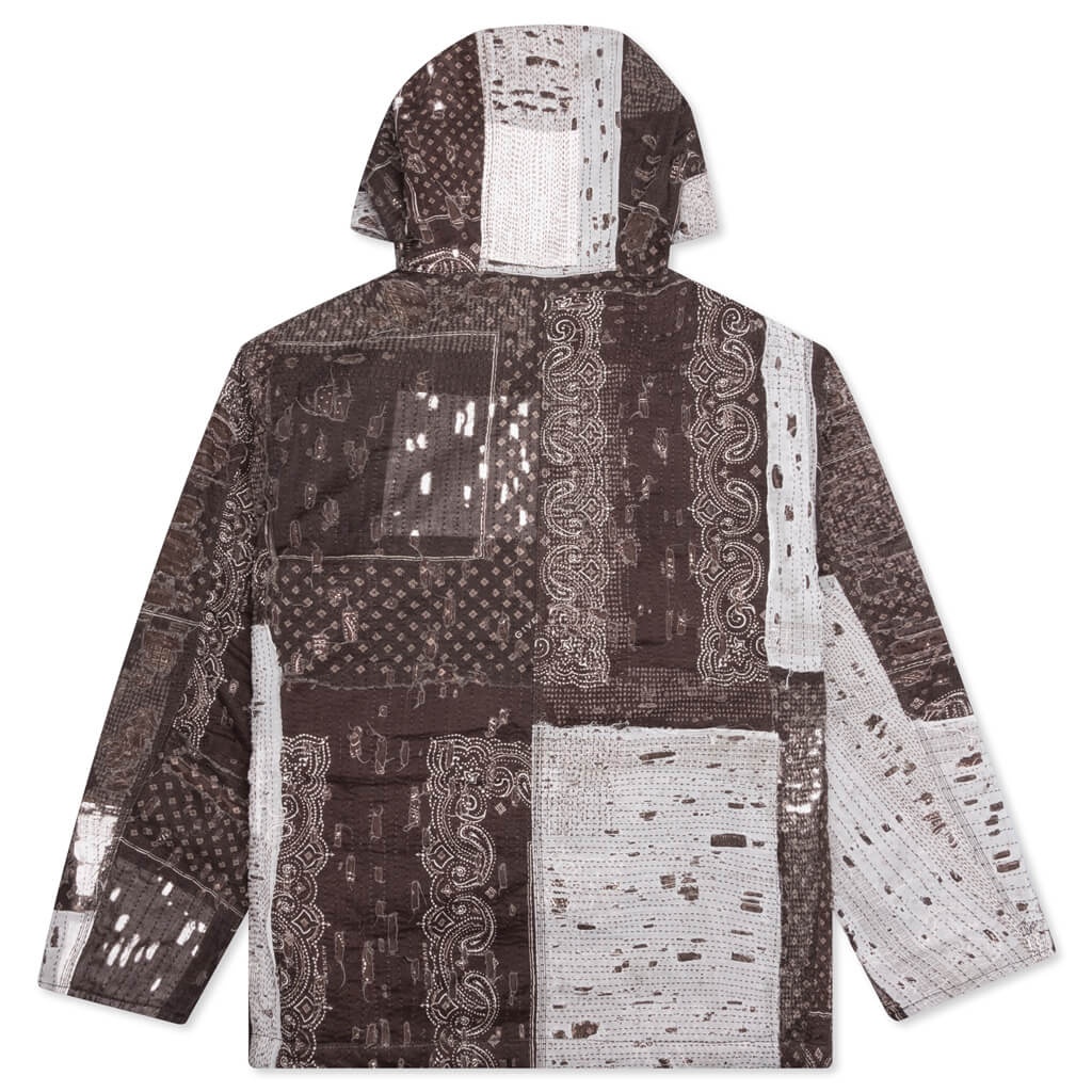 GIVENCHY DENIM BORO QUILTED BLOUSON - DARK BROWN - 2