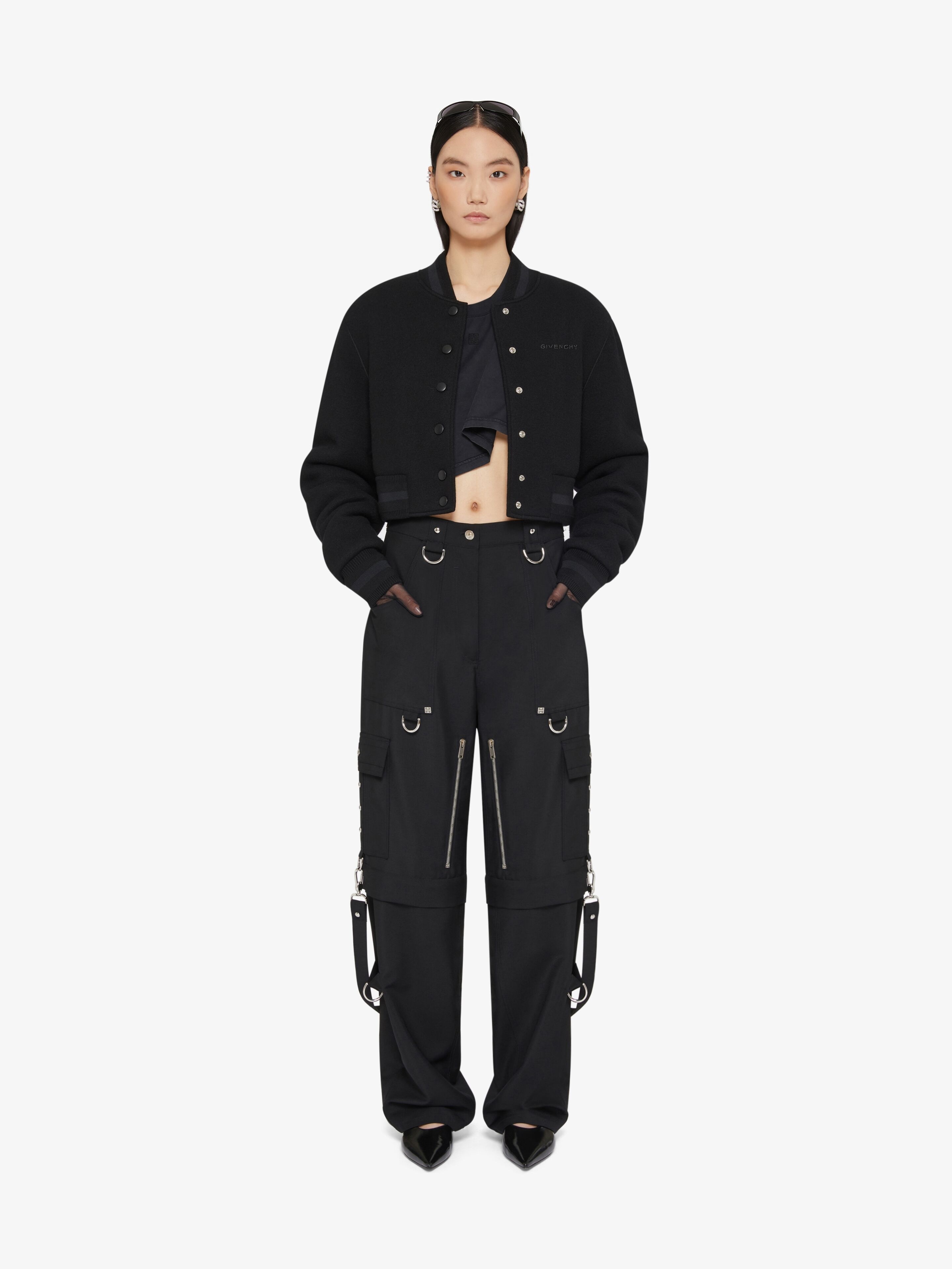 TWO IN ONE DETACHABLE PANTS IN WOOL AND MOHAIR - 2
