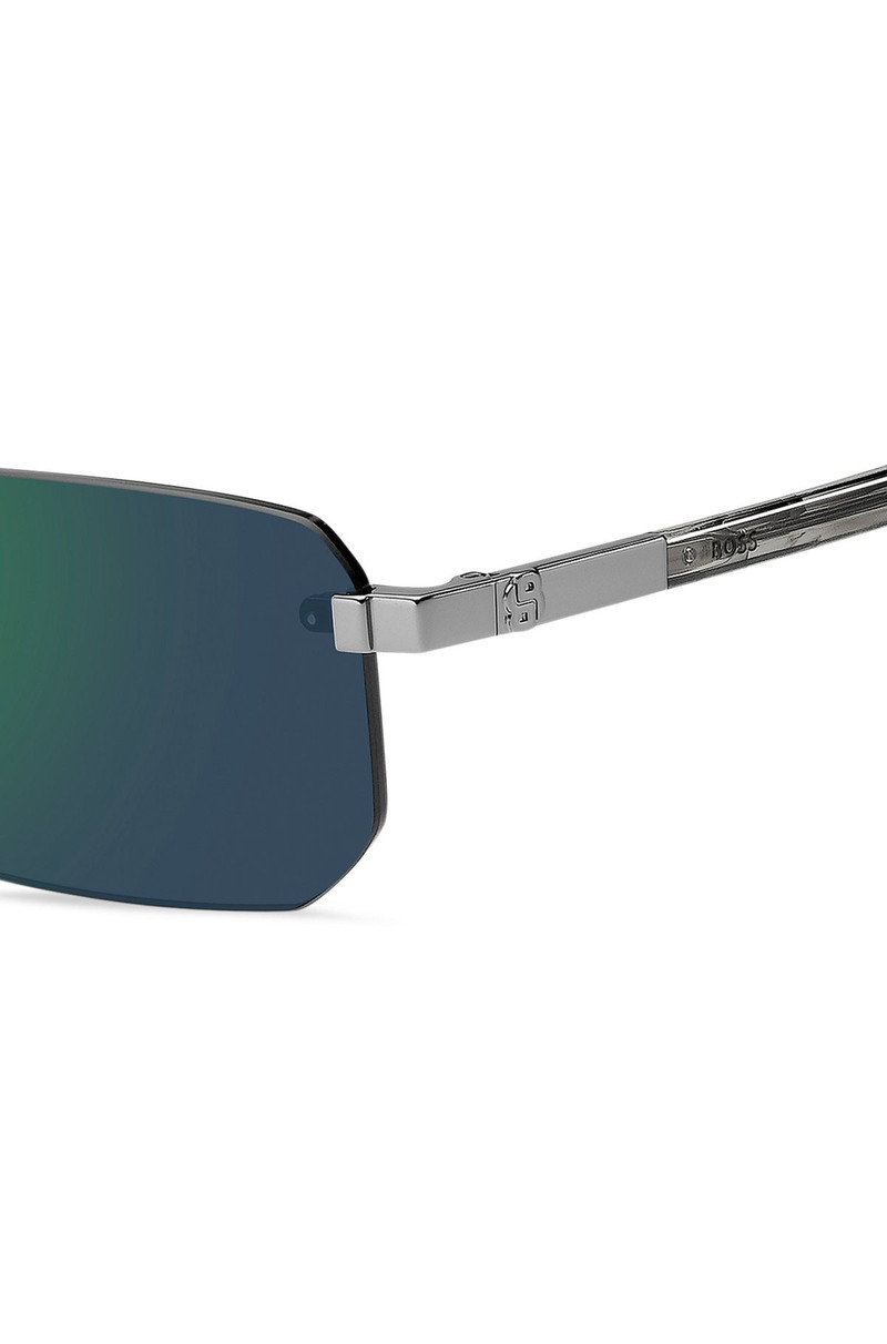 BOSS RIMLESS SUNGLASSES WITH COLORED LENSES AND DOUBLE B MONOGRAM outlook