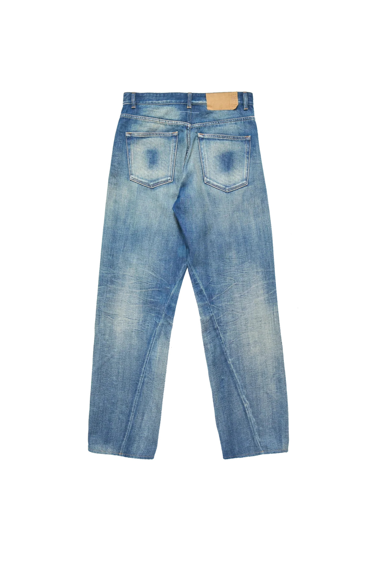 MM6 Washed Denim Jeans Medium Blue - 2