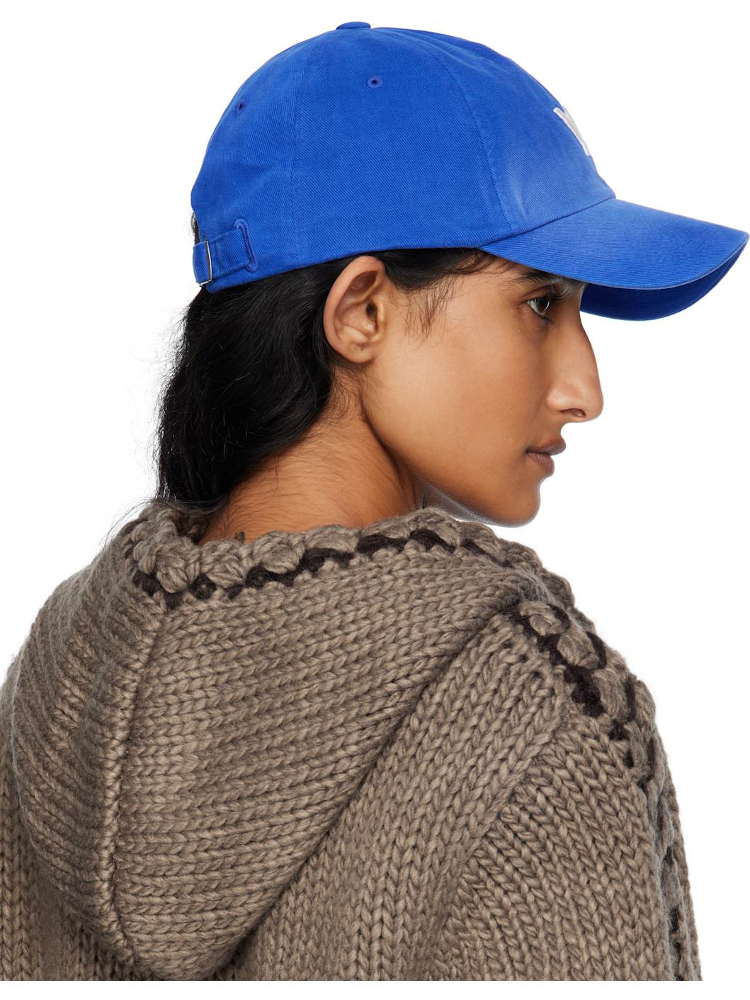 Blue 'Yy' Gradient Ball Cap - 3