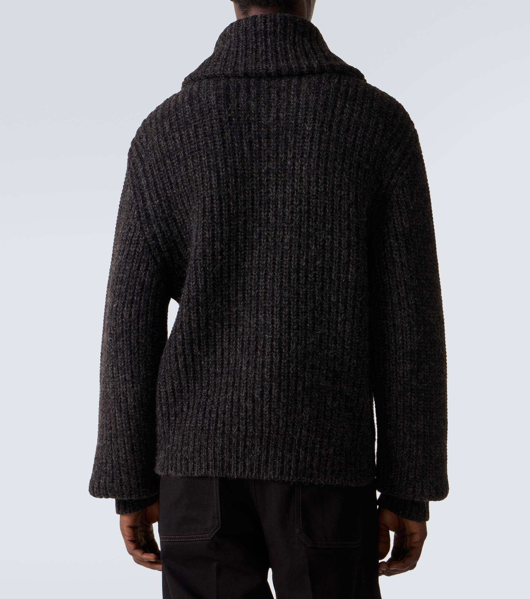 Alpaca and yak wool zip-up cardigan - 4