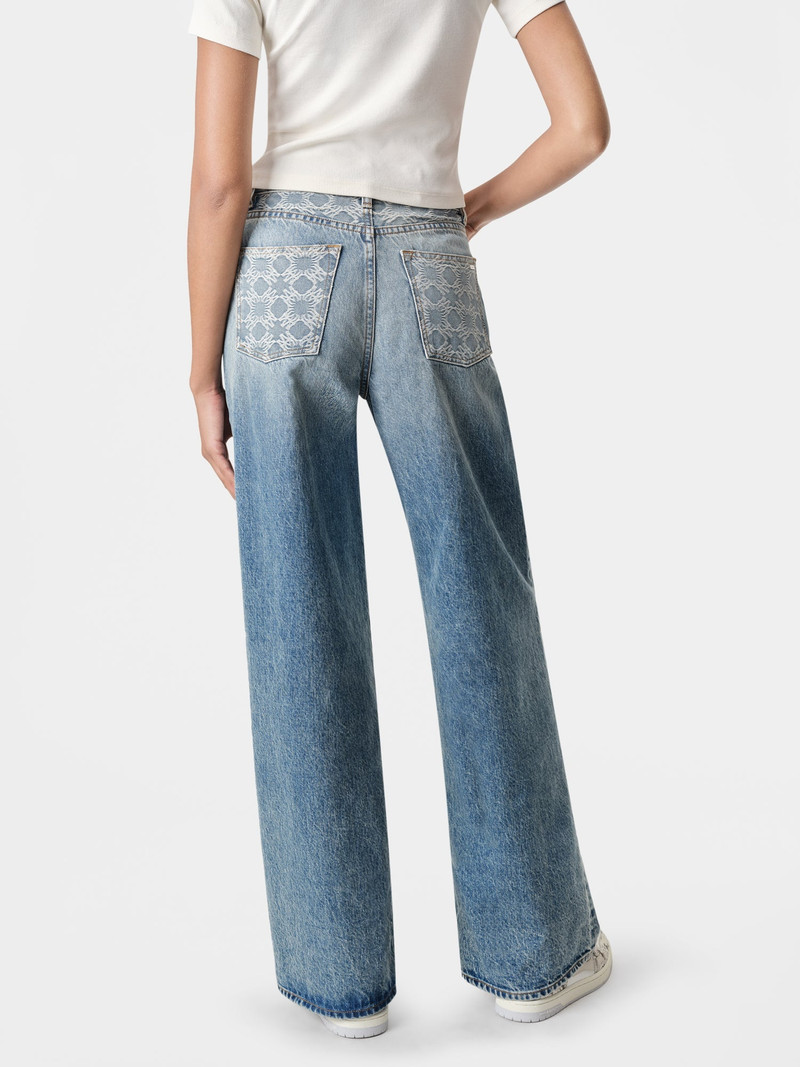 AMIRI WOMEN'S MA QUAD HIGH RISE WIDE JEAN outlook
