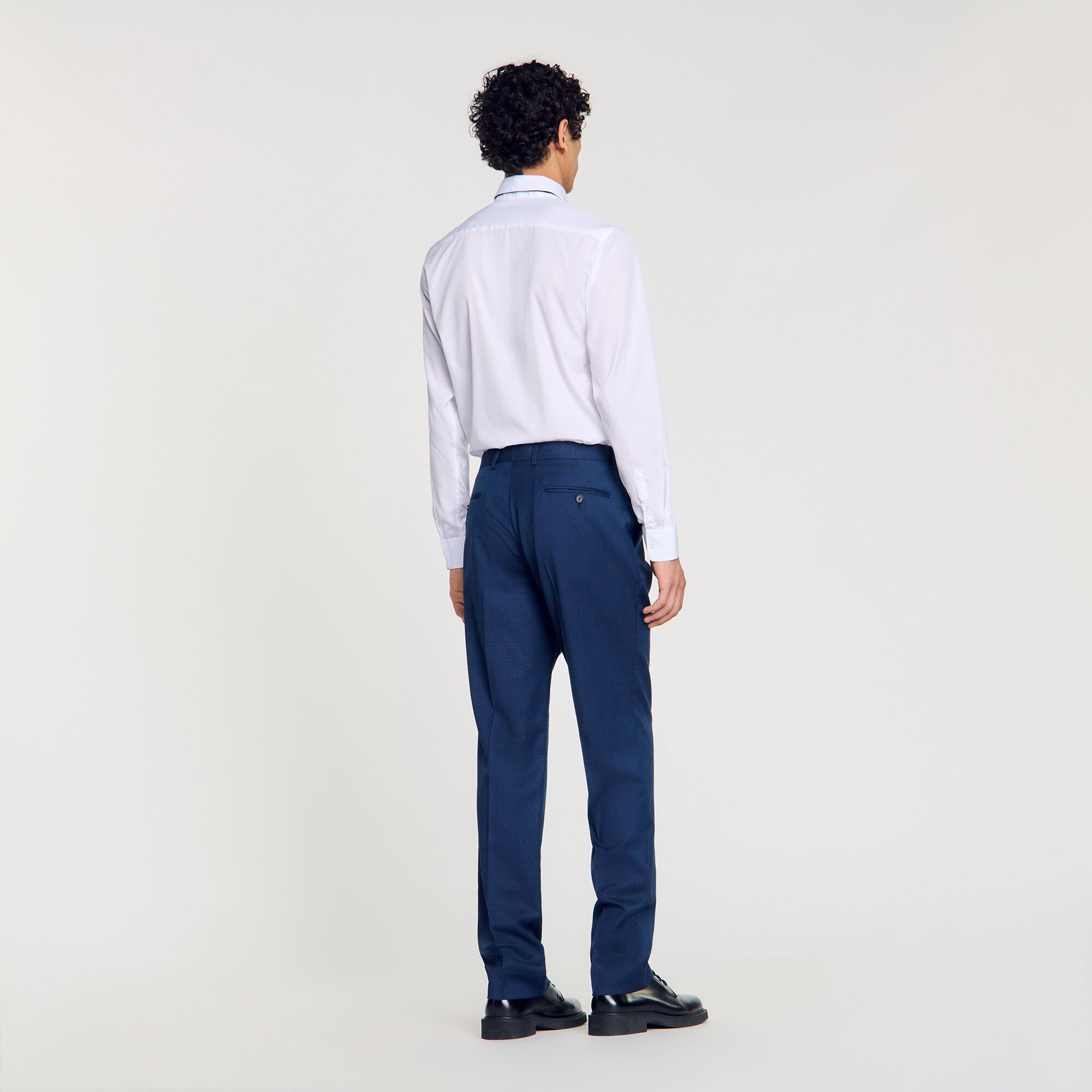 WOOL SUIT TROUSERS - 5