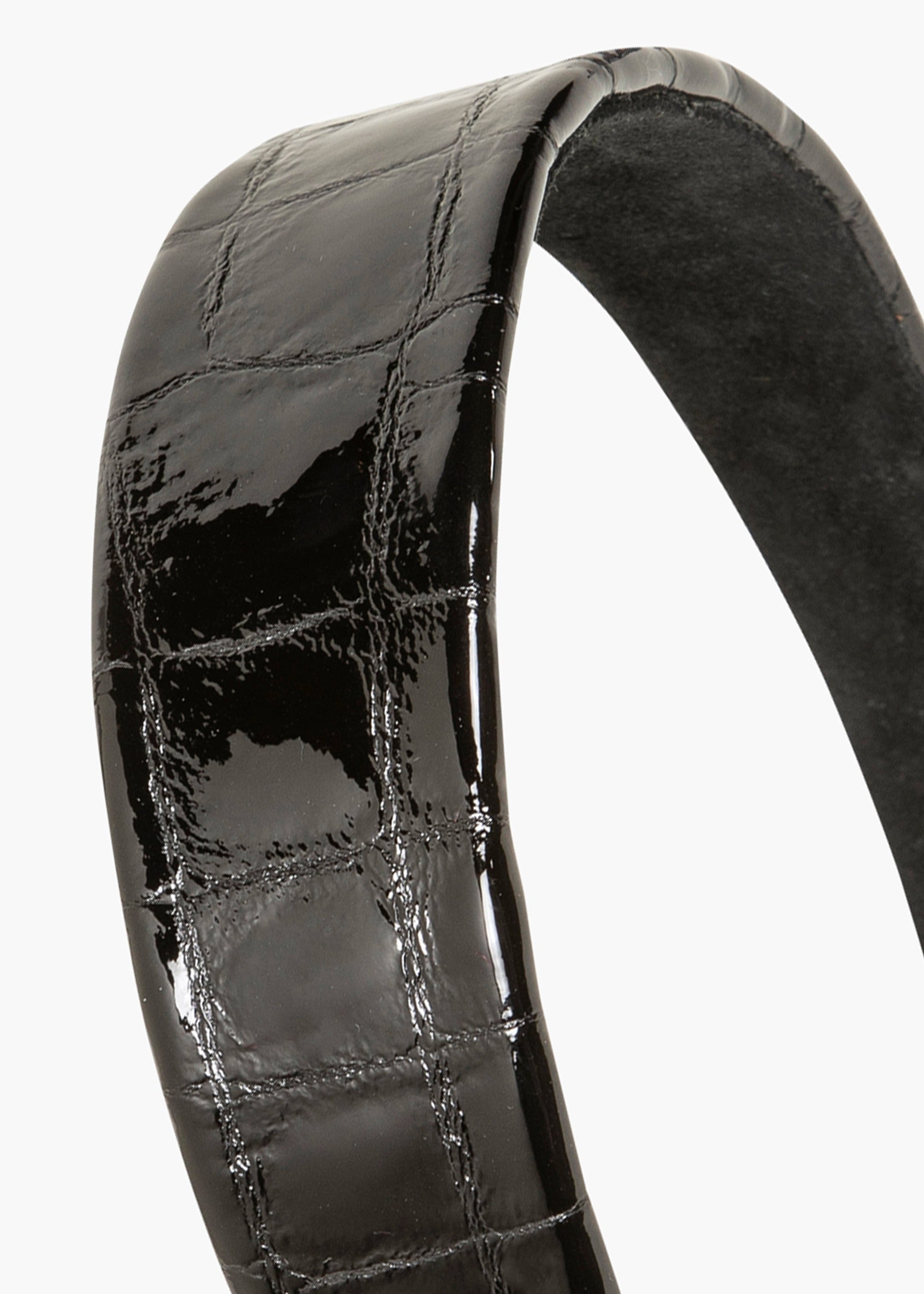 Embossed Leather Cruz Headband - 4