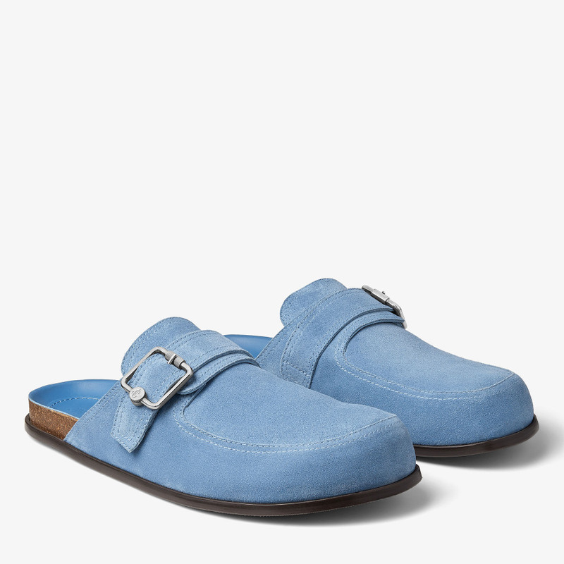 Etta Mule Denim Velvet Suede Mules 2