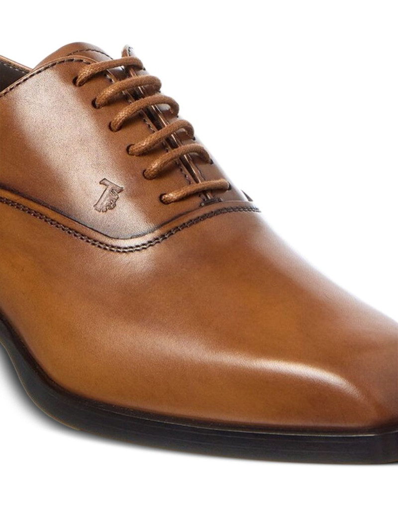 Tod's leather lace-up oxford shoes outlook