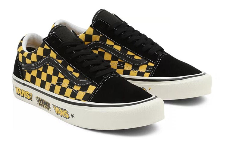 Vans Unisex Anaheim Factory Old Skool 36 Dx Sneakers Black/Yellow VN0A54F397A - 3