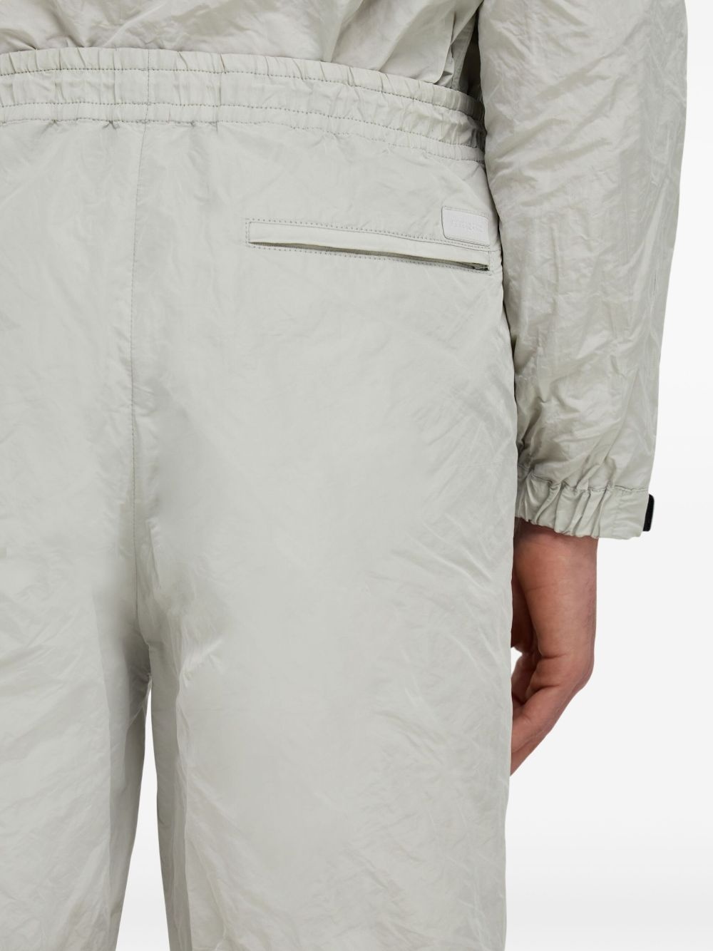 crinkled track pants - 6