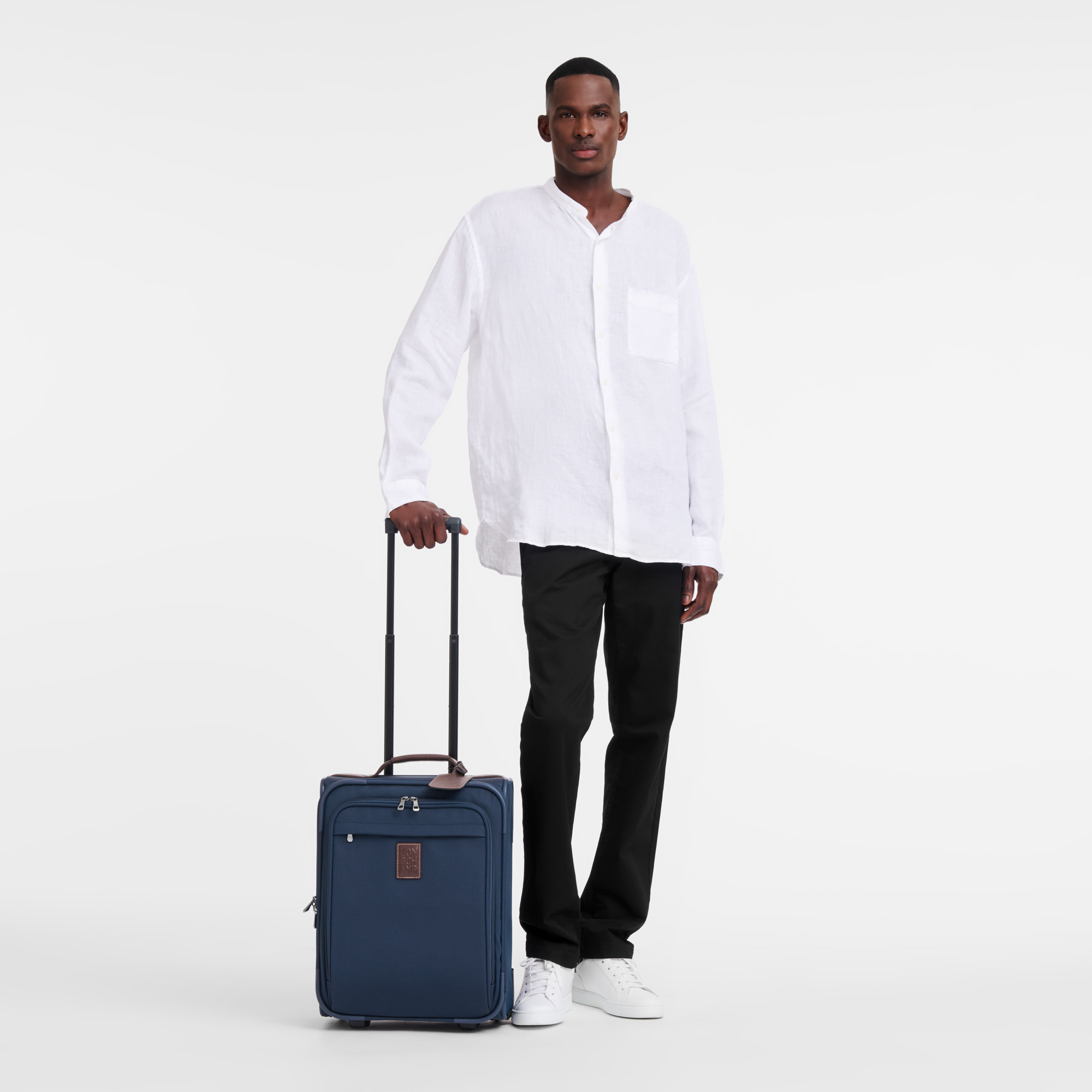 Boxford S Suitcase Blue - Canvas - 2
