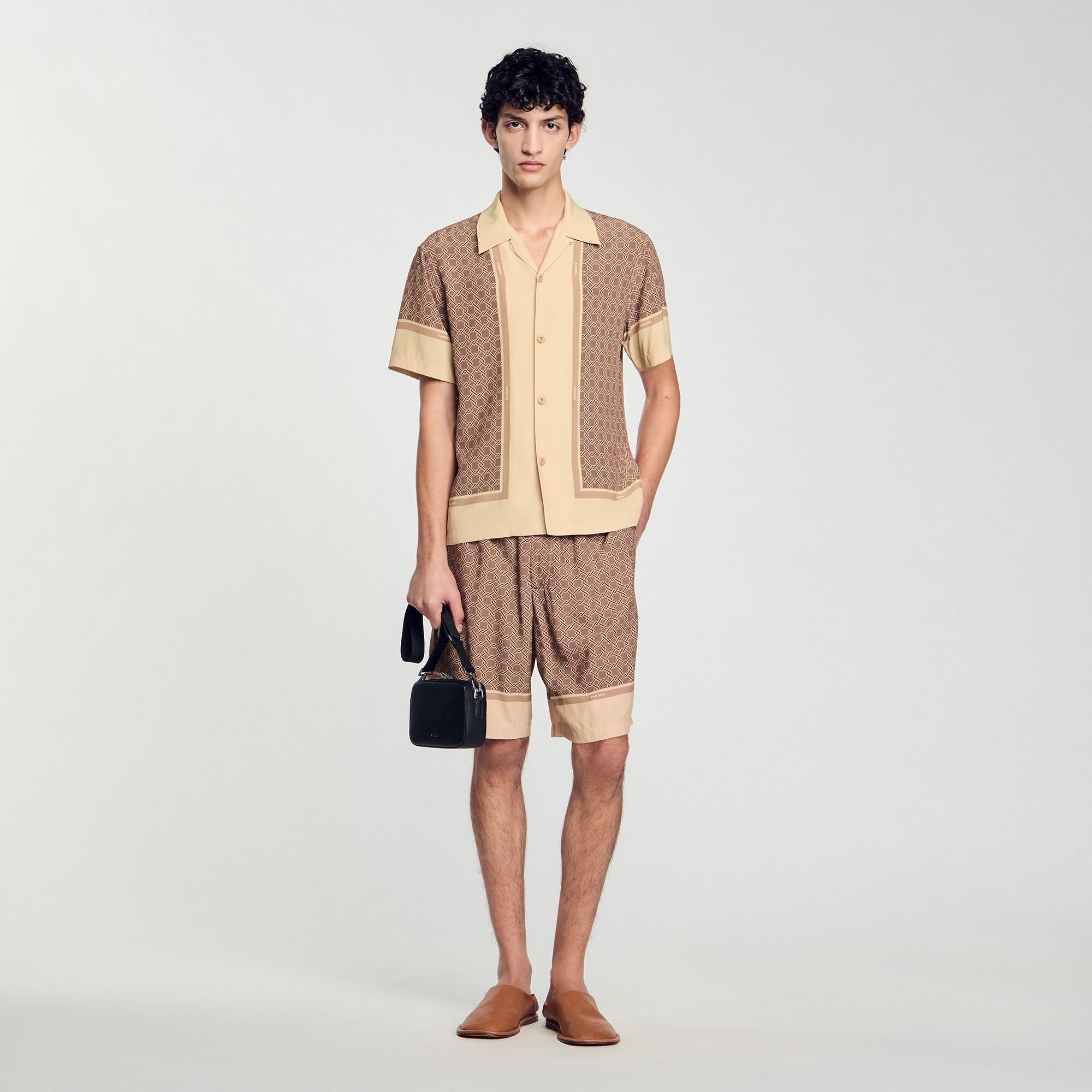 SHORT-SLEEVED PATTERNED SHIRT - 1