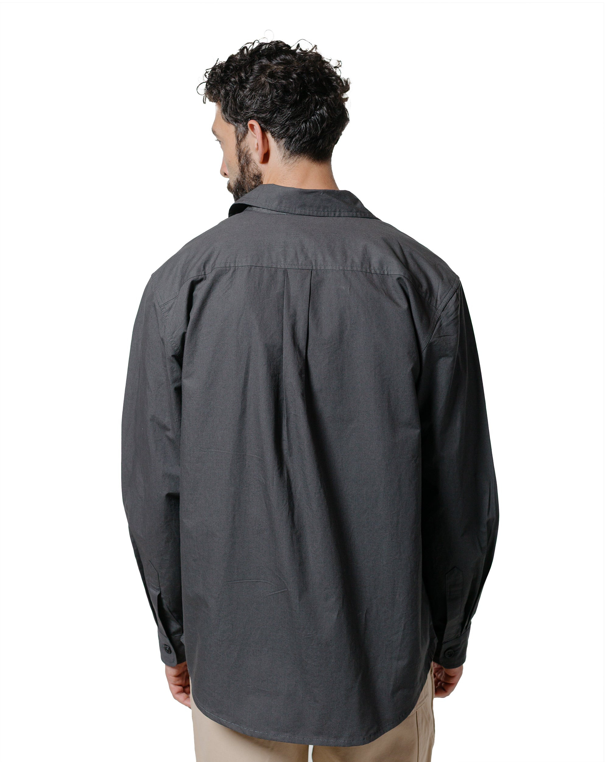 Filter Shirt Charcoal Cotton Washi - 3