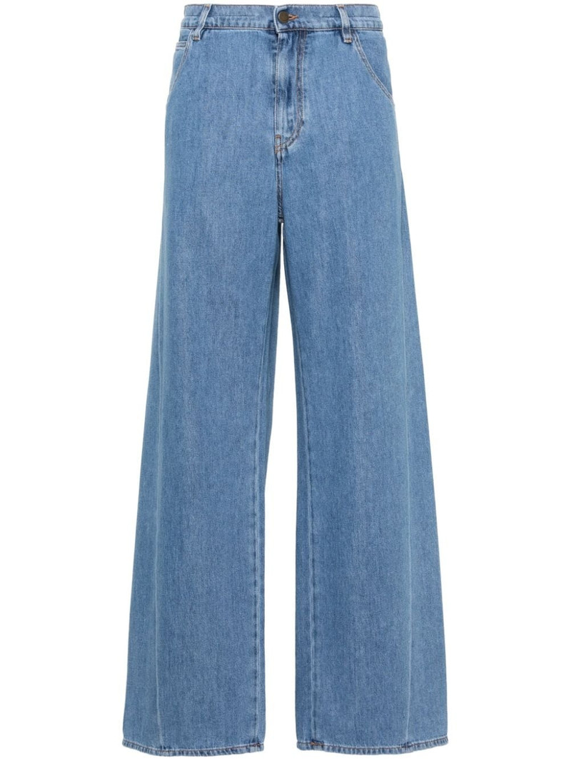 Iris mid-rise wide-leg jeans 1