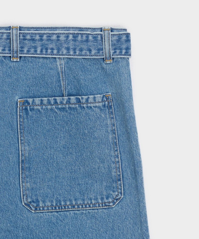 Belted Denim Trouser 7