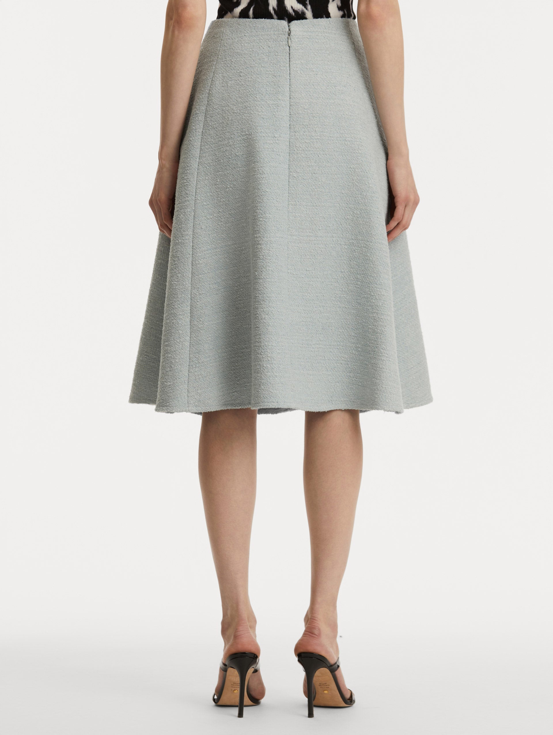 COTTON-WOOL TWEED SKIRT - 4