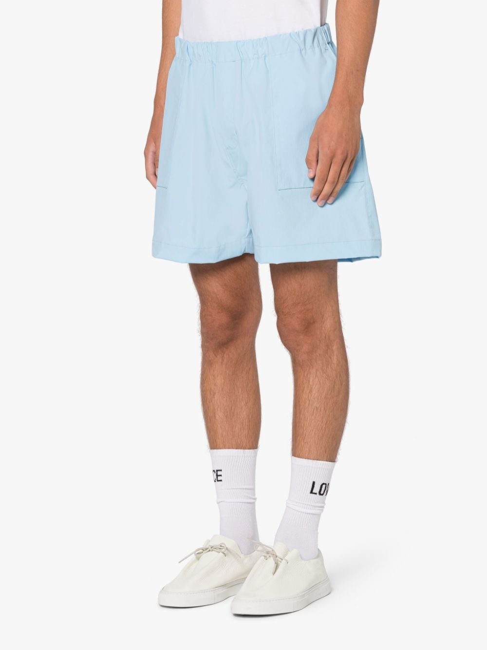 PLAIN CAPTAIN SKY BLUE ECO DRY SHORTS - 3