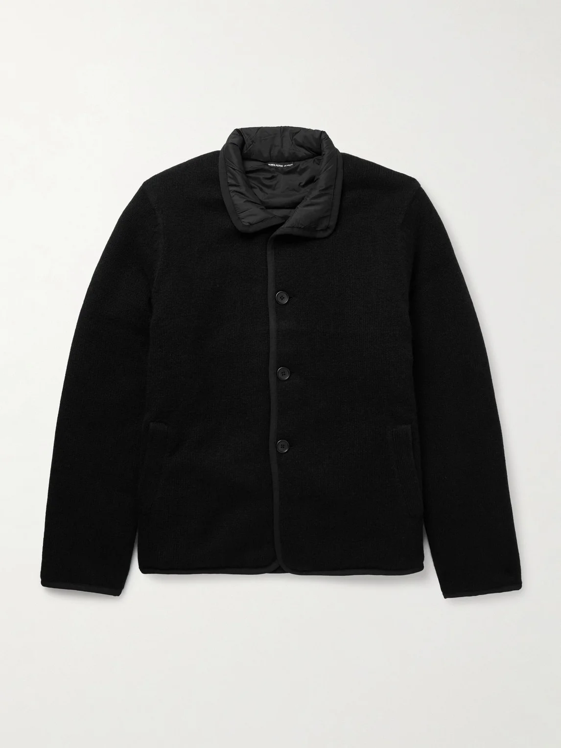 Suede-Trimmed Cashmere Car Coat - 1