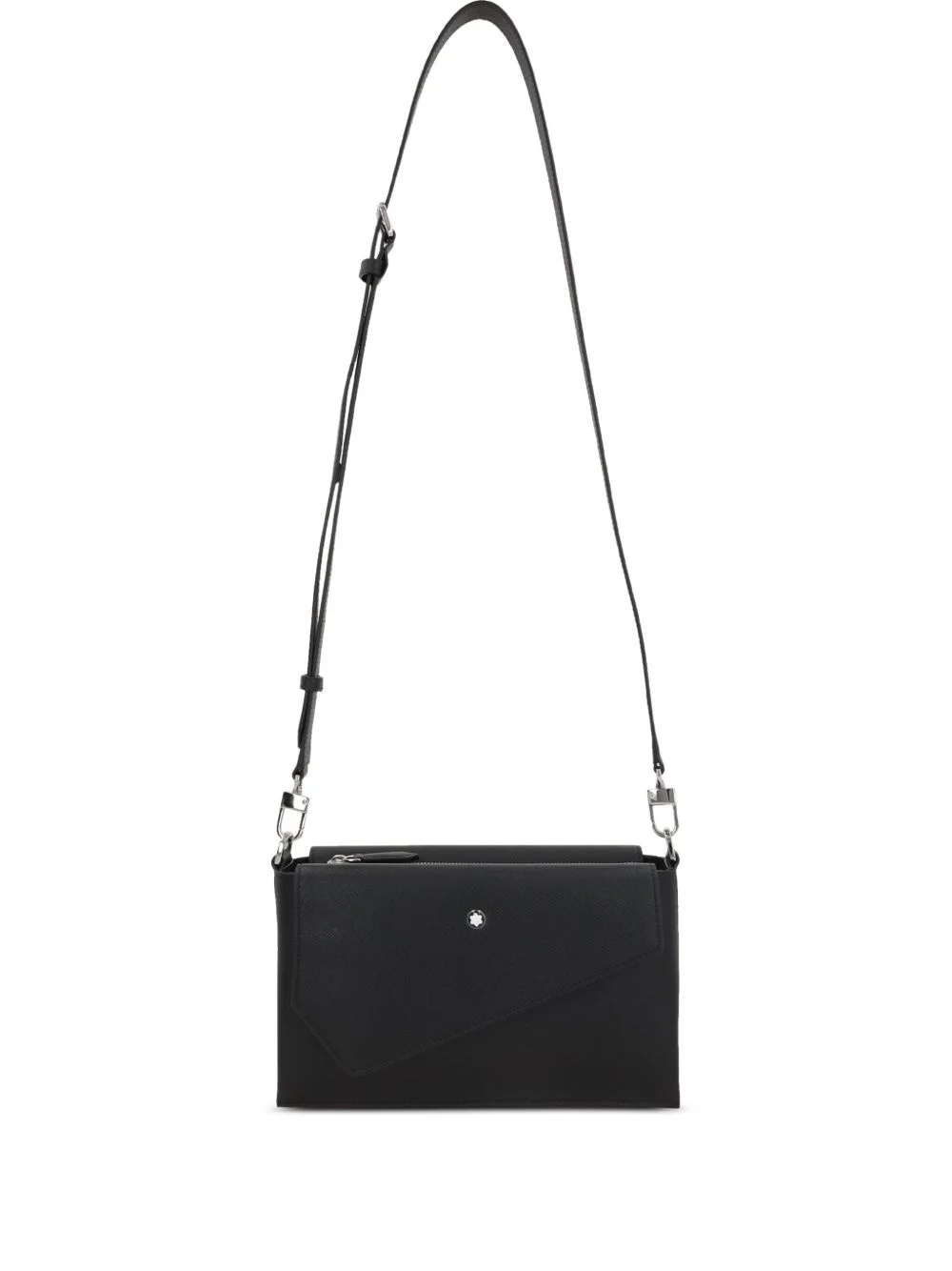 logo-plaque messenger bag - 1