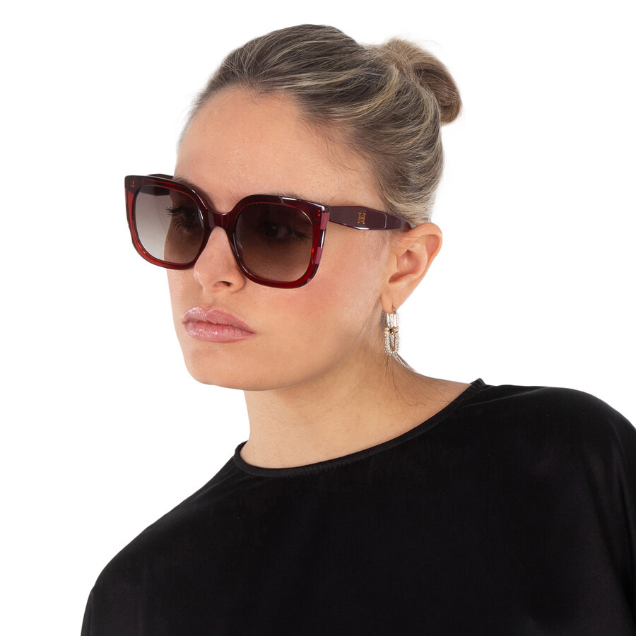 Carolina Herrera Brown Cat Eye Ladies Sunglasses HER 0128/S 0C8C/HA 54 - 2